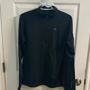 Paradox Women’s Performance Base Layer Long Sleeve Top Shirt Black 1/4 Zip Large